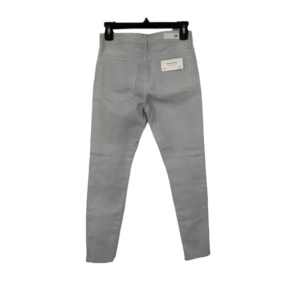AG Adriano Goldschmied Farrah ankle high rise skinny gray sparkle size 27 - Picture 5 of 11